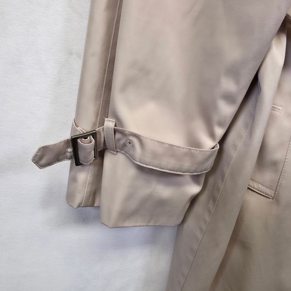 Worthington Trench‎ Coat Womens XL Beige Classic Old Money Timeless Capsule Chic - Picture 9 of 16